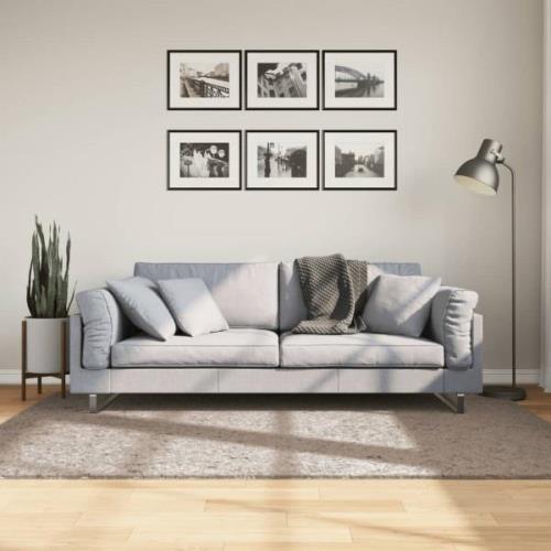 vidaXL Ryamatta PAMPLONA lång lugg modern beige 140x200 cm