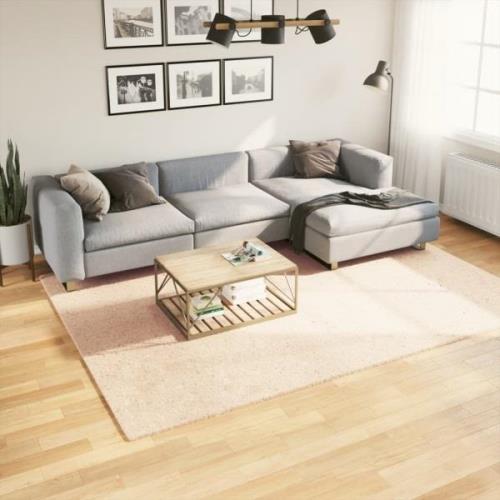 vidaXL Mjuk matta HUARTE med kort lugg tvättbar beige 200x280 cm