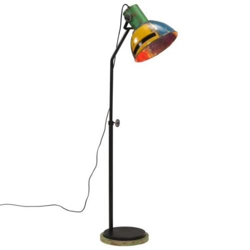 vidaXL Golvlampa 25 W flerfärgad 30x30x100-150 cm E27