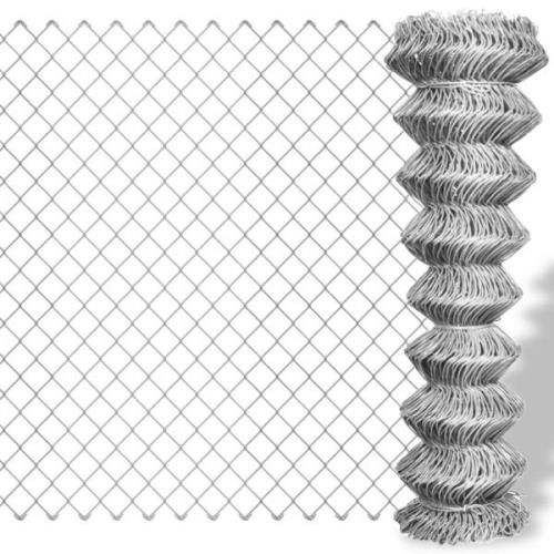 vidaXL Gunnebostängsel galvaniserat stål 25x0,8 m silver