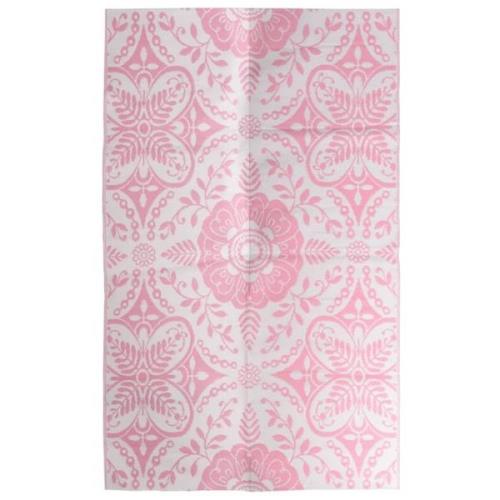 vidaXL Utomhusmatta rosa 160x230 cm PP