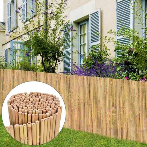 vidaXL Staket bambu 300x100 cm