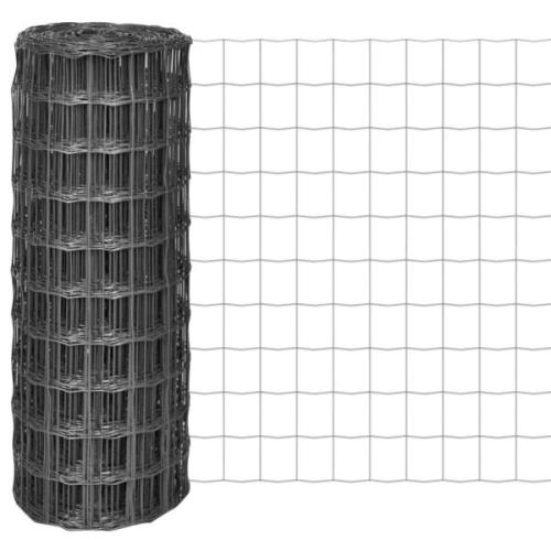 vidaXL Eurofence stål 25x1 m grå