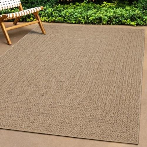 vidaXL Matta ZIZUR beige 200x290 cm jutelook inomhus och utomhus