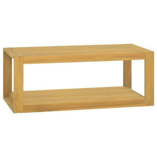 vidaXL Väggmonterat badrumsskåp 90x45x35 cm massiv teak