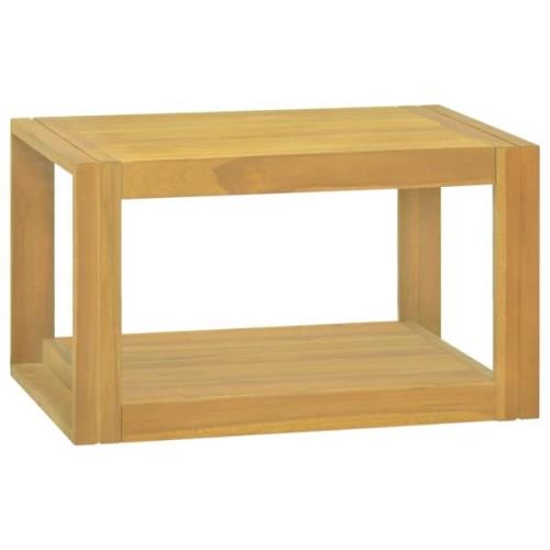 vidaXL Väggmonterat badrumsskåp 60x45x35 cm massiv teak