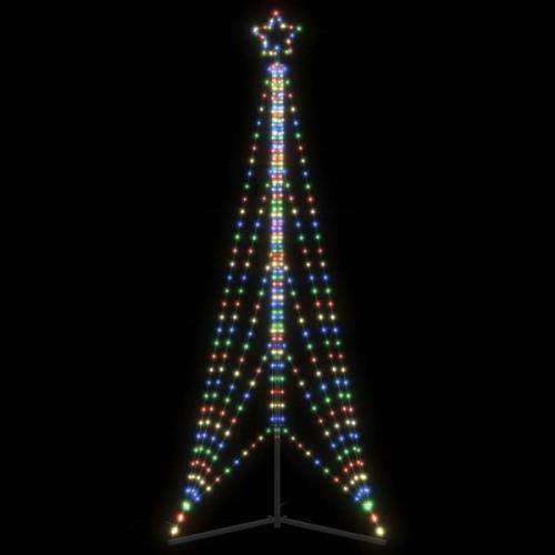 vidaXL Julgransbelysning 525 LEDs färgglad 302 cm