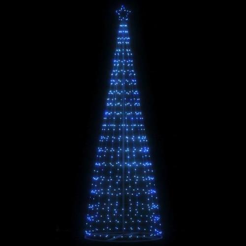 vidaXL Julgranskon 550 LEDs blå 304 cm