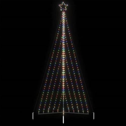 vidaXL Julgransbelysning 570 LEDs färgglad 399 cm