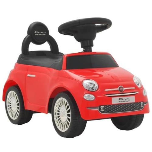 vidaXL Åkbil Fiat 500 röd