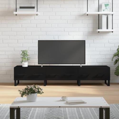 vidaXL Tv-bänk svart 150x36x30 cm konstruerat trä