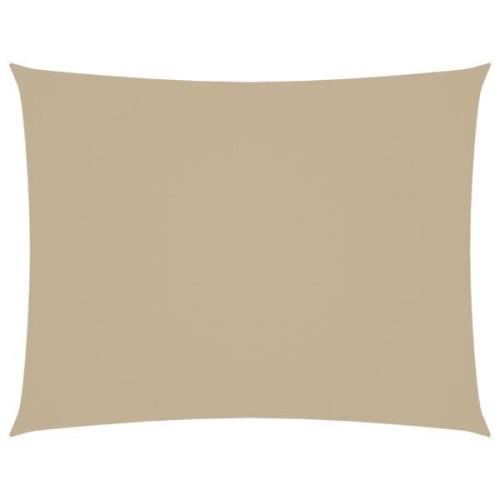 vidaXL Solsegel oxfordtyg rektangulärt 3,5x5 m beige