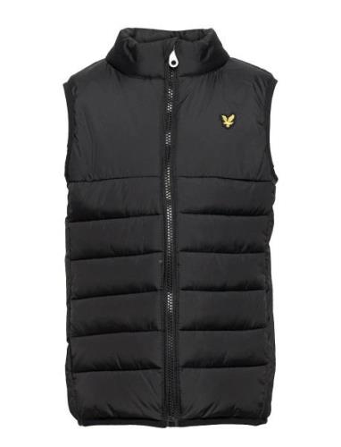 Lyle & Scott Junior Leightweight Panel Gilet Svart