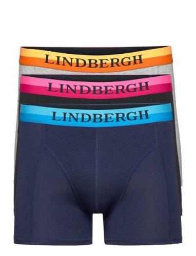 Lindbergh Neon Waistband Bamboo Boxers 3-Pack Blå