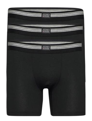 Jockey Boxer Trunk 3-P Svart