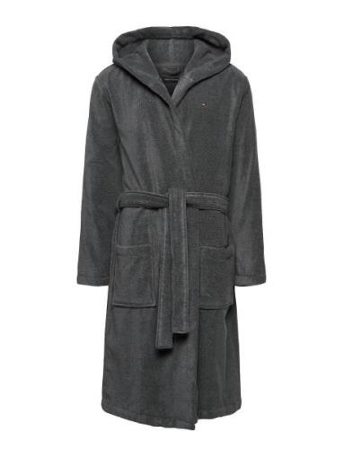 Tommy Hilfiger Hooded Bathrobe Grå