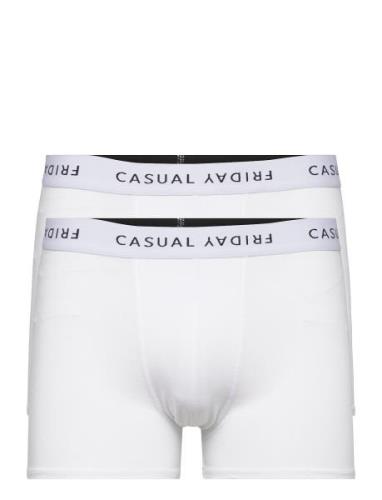 Casual Friday Cfnorh Logo 2-Pack Bamboo Trunks Vit