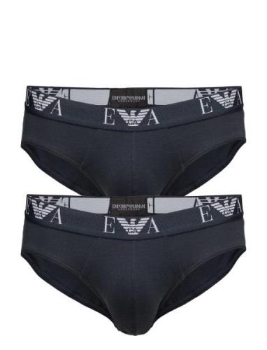 Emporio Armani Mens Knit 2Pack Brie Blå