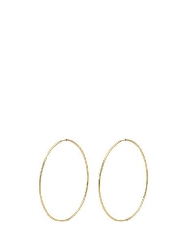 Pilgrim Sanne X-Large Hoop Earrings Guld