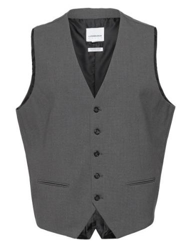 Lindbergh Mens Waistcoat For Suit Grå