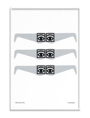 Ögon - 1956 - Glasses Home Decoration Posters & Frames Posters Black &...