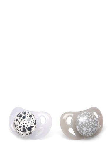 Twistshake Twistshake 2X Pacifier 0-6M Pastel Grey White Grå