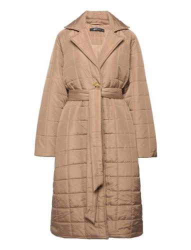 Gina Tricot Yaya Quilted Coat Beige