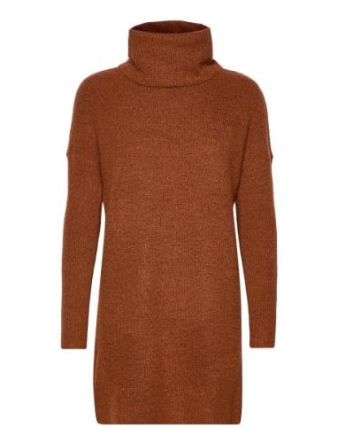 ONLY Onljana L/S Cowlnck Dress Wool Knt Noos Brun