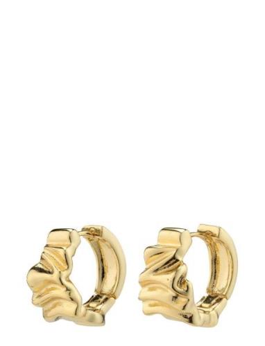 Pilgrim Willpower Recycled Huggie Hoop Earrings Guld