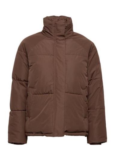 Minus Alexis Short Puffer Jacket 1 Brun