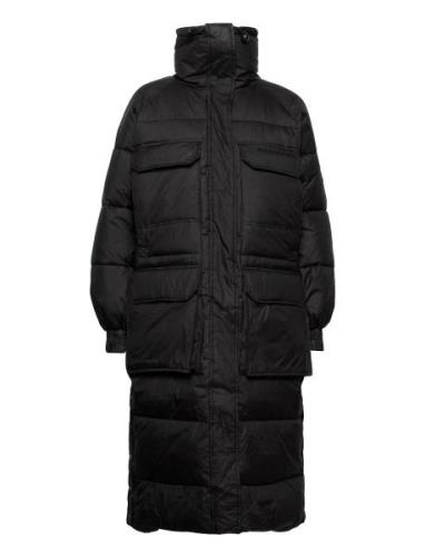 Svea W. Balloon Sleeve Puffer Coat Svart