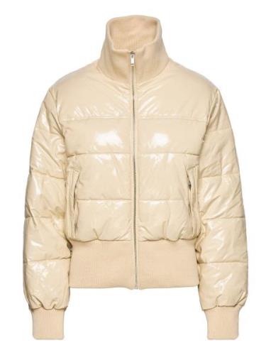 Gina Tricot Tilly Pu Puffer Jacket Kräm