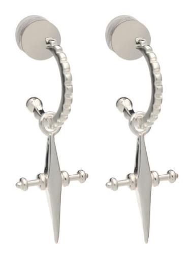 LUV AJ The Mini Cross Hoops-Silver Silver