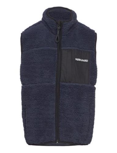 Mads Nørgaard Teddy Fleece Vilads Vest Marinblå