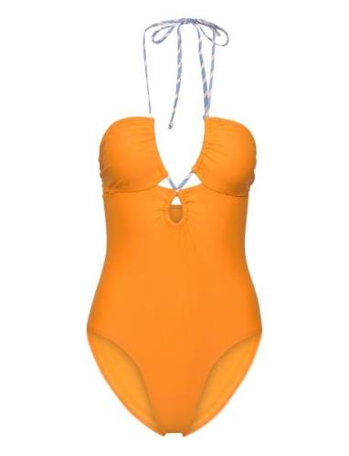 Becksöndergaard Solid Billa Swimsuit Orange