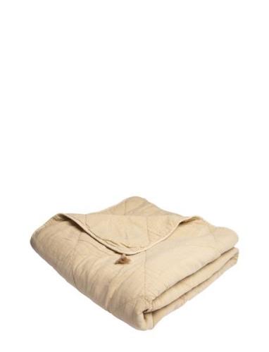 Plaid Cotton W/Linentassels Home Textiles Bedtextiles Bedspread Beige ...