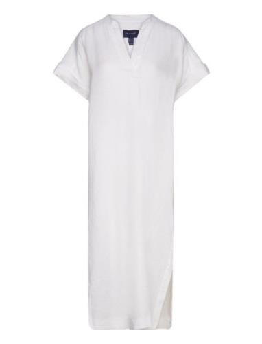 GANT Relaxed Ss Linen Caftan Vit