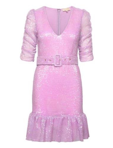 By Ti Mo Sequins Mini Dress Rosa