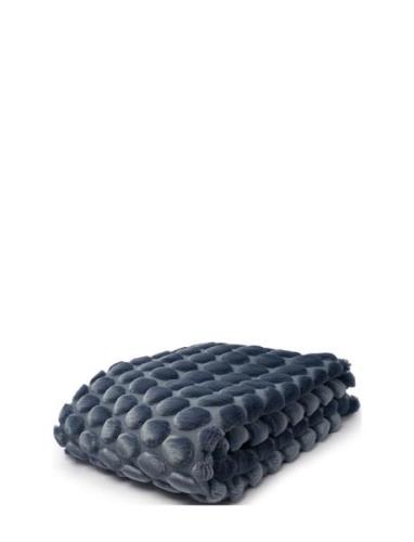Egg Throw 130X170Cm Denim Blue Home Textiles Cushions & Blankets Blank...
