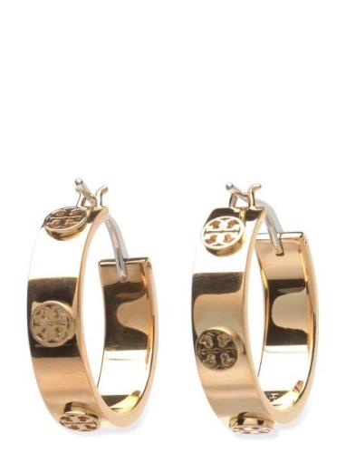 Tory Burch Small Miller Stud Hoop Earring Guld