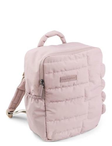 D By Deer Quilted Kids Backpack Croco Powder Rosa