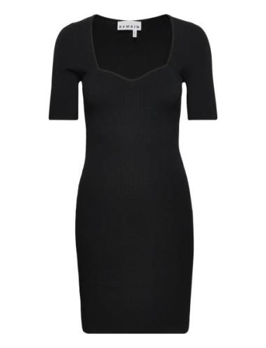 REMAIN Birger Christensen Knit Mini Dress Svart