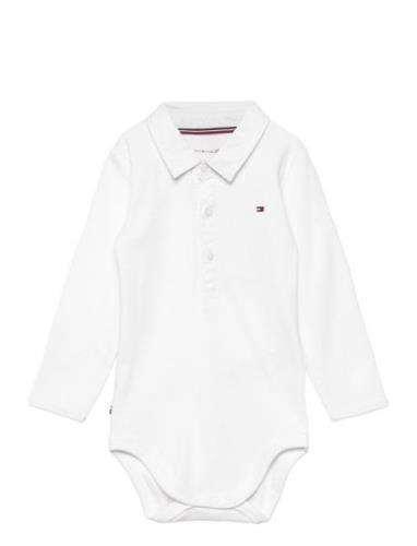 Tommy Hilfiger Baby Rib Collar Body L/S Vit