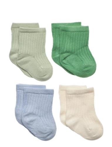 Lindex Sock 4P Sock Ribb Grön