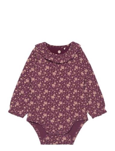 En Fant Body Ls Flower Lila