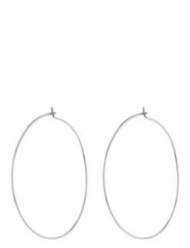 LUV AJ The Capri Wire Hoops-Silver Silver