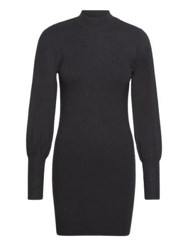 Vero Moda Vmhollykarispuff Ls Highneck Dress Ga Bo Svart