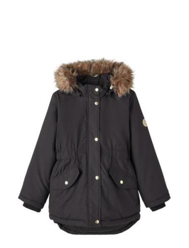 Name It Nkfmarlin Parka Jacket Pb Fo Svart