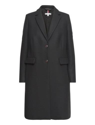 Tommy Hilfiger Wool Blend Classic Coat Svart