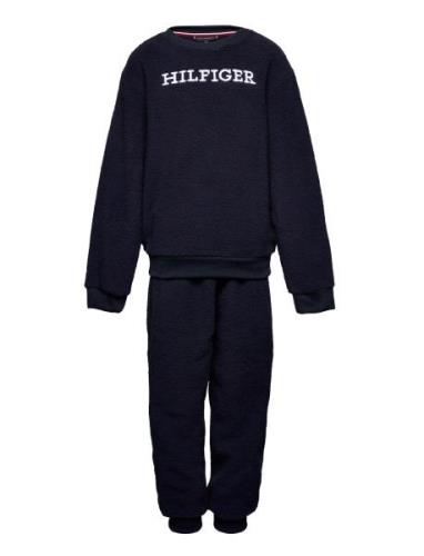 Tommy Hilfiger Sherpa Lounge Set Marinblå